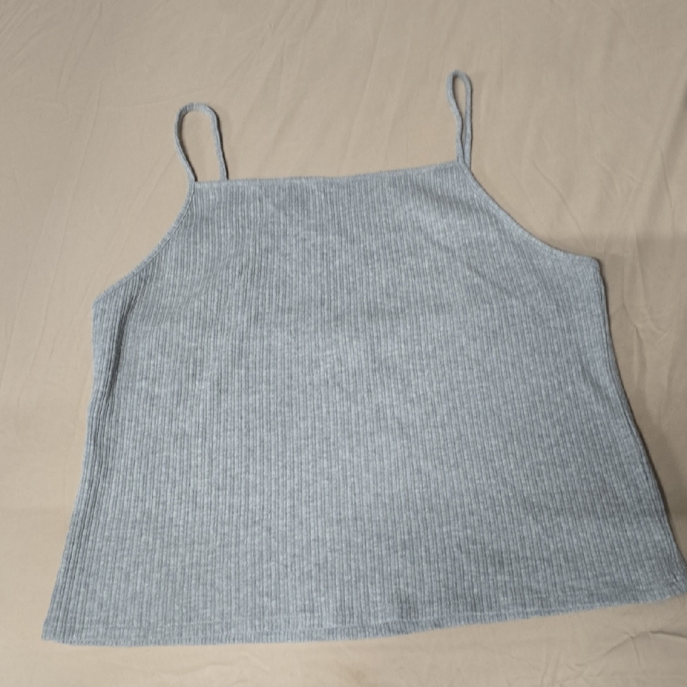 American Eagle Outfitters Sky Blue Ribbed Camisole
